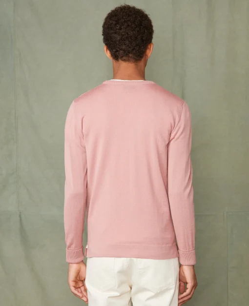 Pull col rond laine merinos italienne