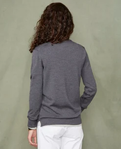 Pull col rond laine merinos italienne