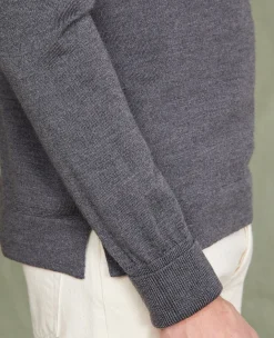 Pull col rond laine merinos italienne