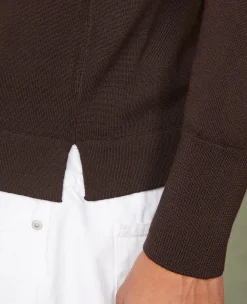 Pull col rond laine merinos italienne