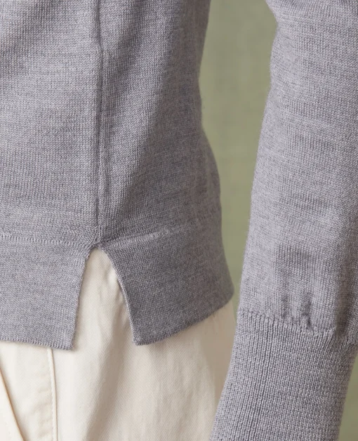 Pull col rond laine merinos italienne