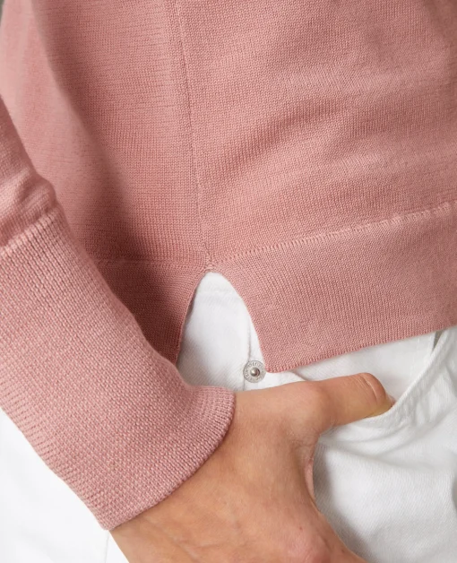 Pull col rond laine merinos italienne