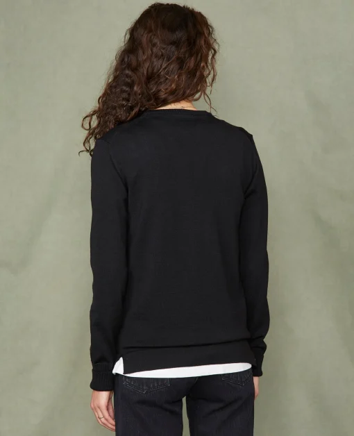 Pull col rond laine mérinos italienne