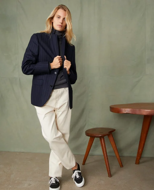 Pull col roulé laine merinos italienne