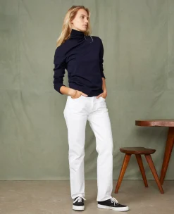 Pull col roulé laine mérinos italienne