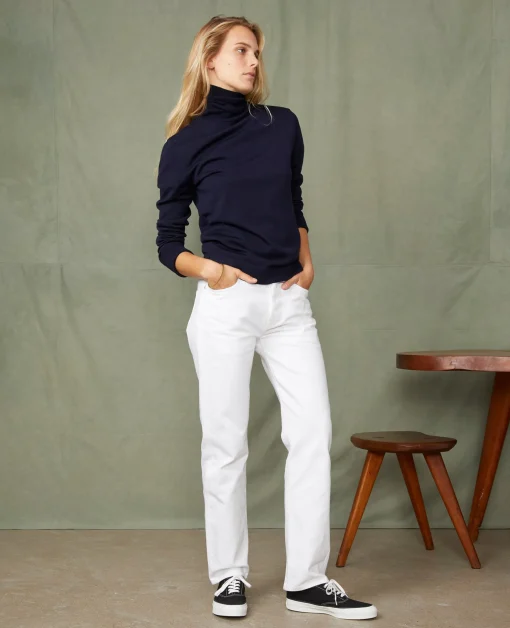 Pull col roulé laine mérinos italienne