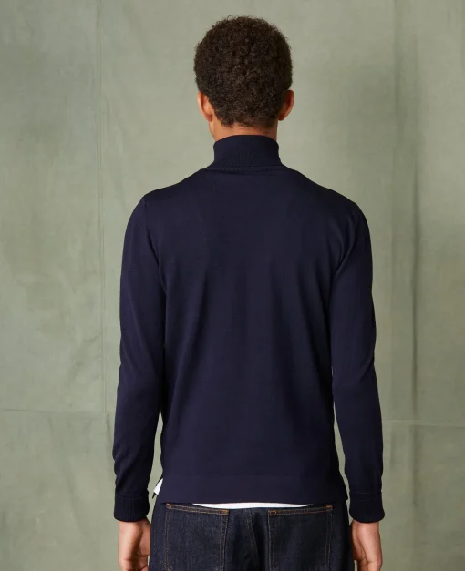 Pull col roulé laine mérinos italienne
