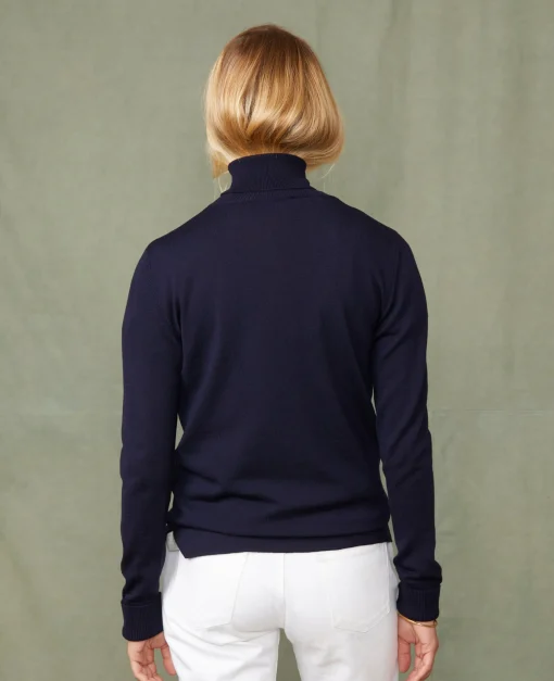 Pull col roulé laine mérinos italienne