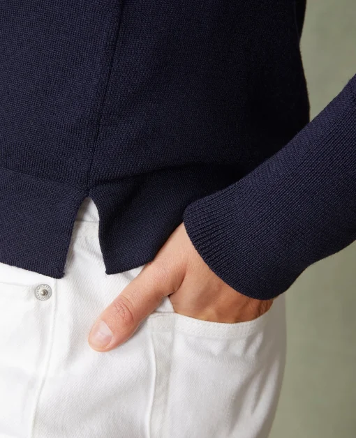 Pull col roulé laine mérinos italienne