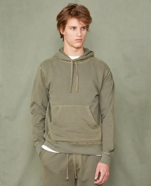 Sweatshirt a capuche coton organique
