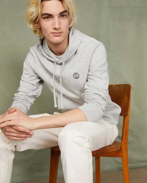 Sweatshirt a capuche molleton de coton organique