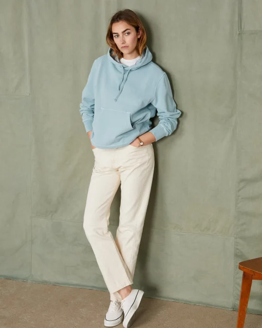 Sweatshirt a capuche molleton de coton organique