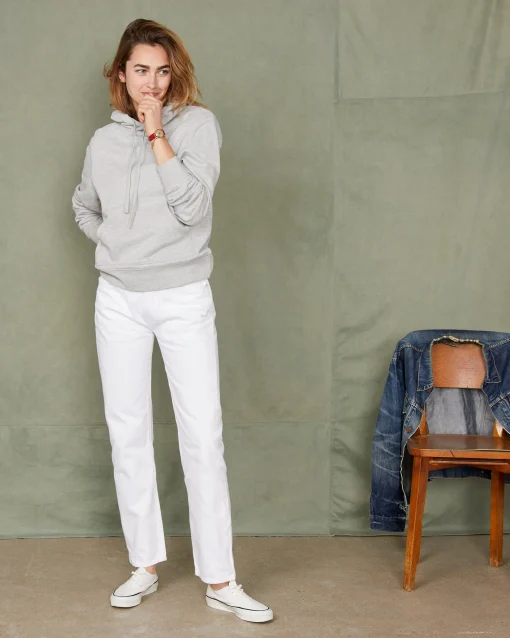 Sweatshirt a capuche molleton de coton organique