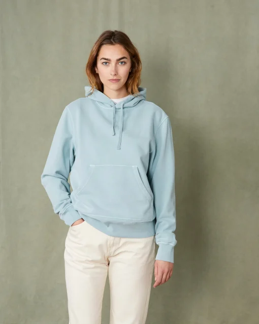 Sweatshirt a capuche molleton de coton organique