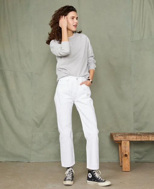 Sweatshirt col rond coton organique