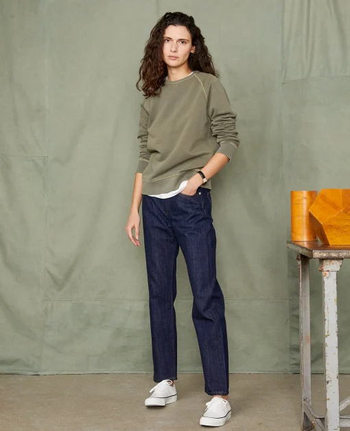 Sweatshirt col rond coton organique
