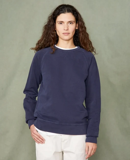 Sweatshirt col rond coton organique