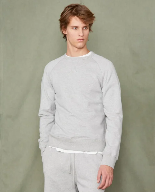 Sweatshirt col rond coton organique