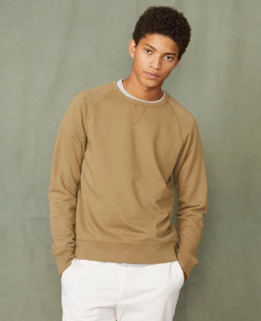 Sweatshirt col rond coton organique