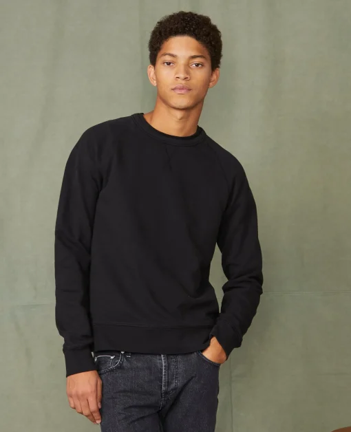 Sweatshirt col rond coton organique