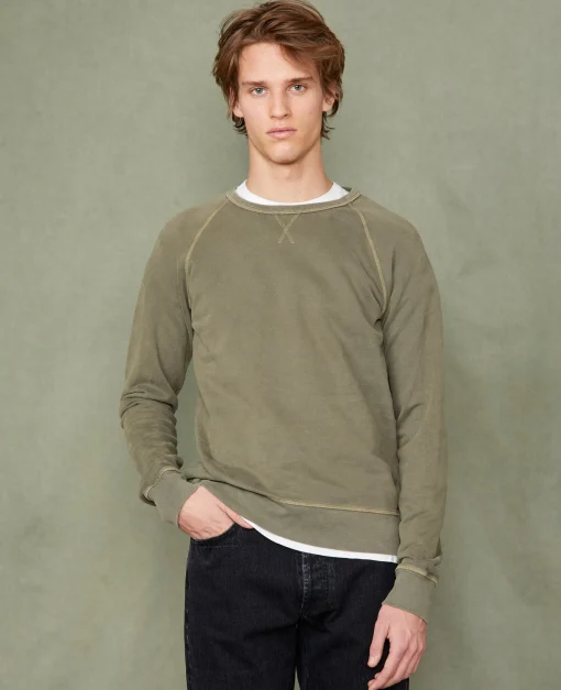 Sweatshirt col rond coton organique