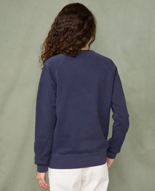 Sweatshirt col rond coton organique