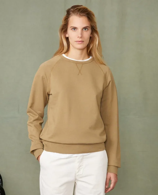 Sweatshirt col rond coton organique