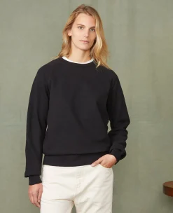 Sweatshirt col rond coton organique