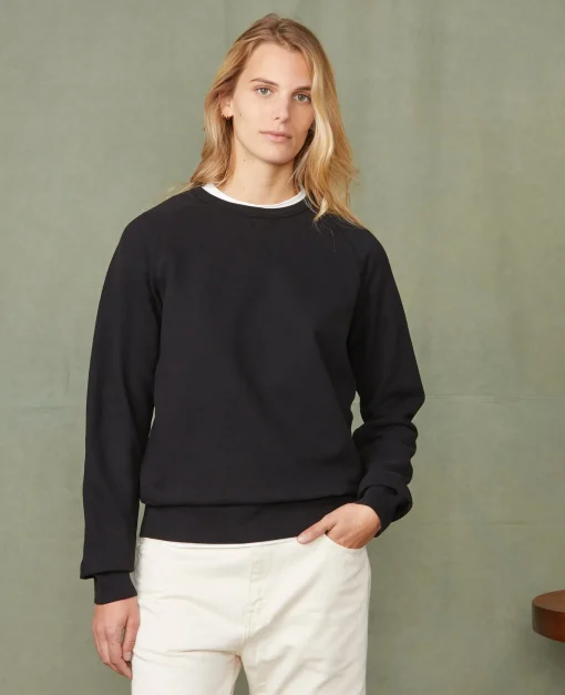 Sweatshirt col rond coton organique