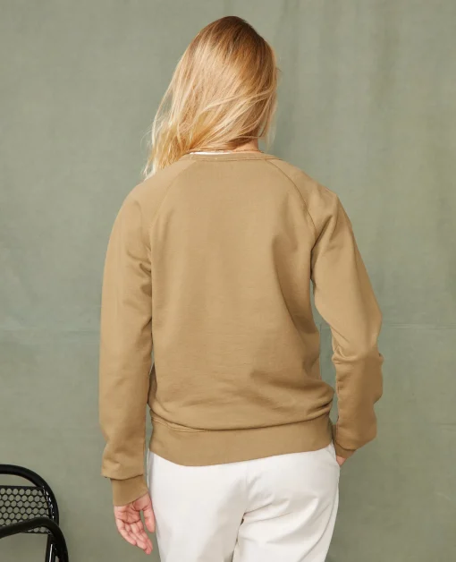 Sweatshirt col rond coton organique
