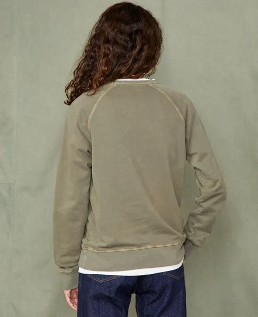 Sweatshirt col rond coton organique
