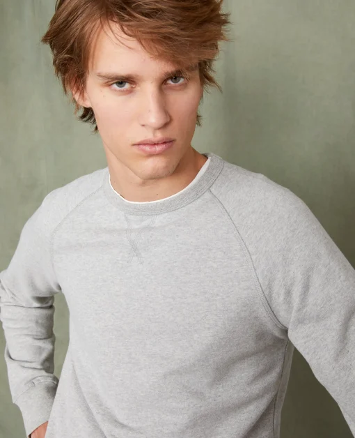 Sweatshirt col rond coton organique