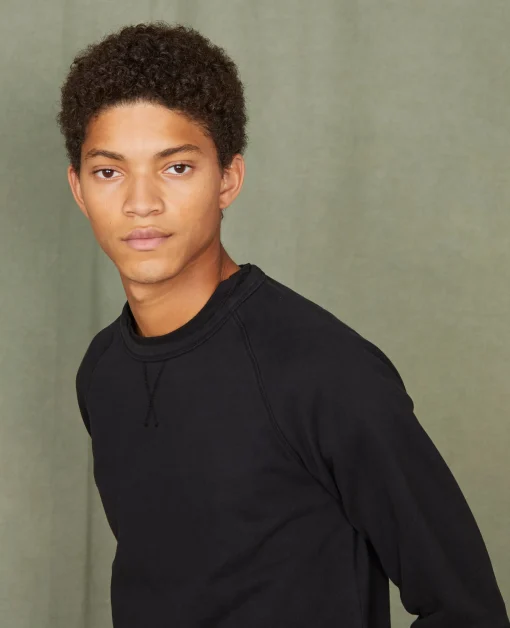 Sweatshirt col rond coton organique