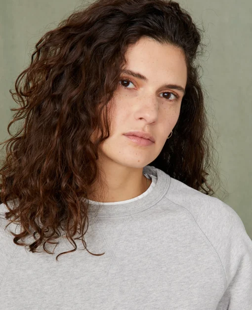 Sweatshirt col rond coton organique