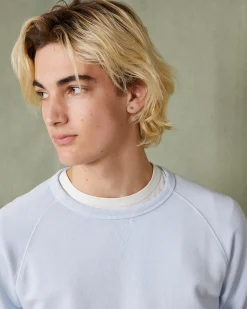Sweatshirt col rond molleton de coton organique