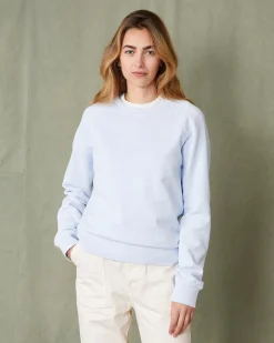 Sweatshirt col rond molleton de coton organique