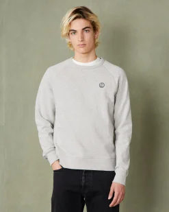 Sweatshirt col rond molleton de coton organique