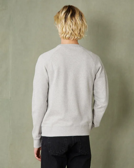 Sweatshirt col rond molleton de coton organique