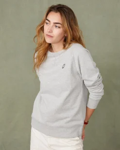 Sweatshirt col rond molleton de coton organique
