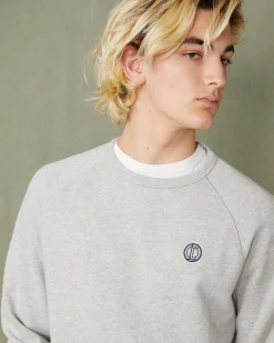 Sweatshirt col rond molleton de coton organique