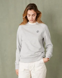 Sweatshirt col rond molleton de coton organique