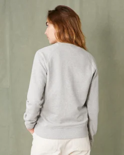 Sweatshirt col rond molleton de coton organique