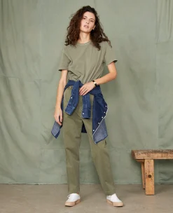 T-shirt col rond coton recyclé et organique