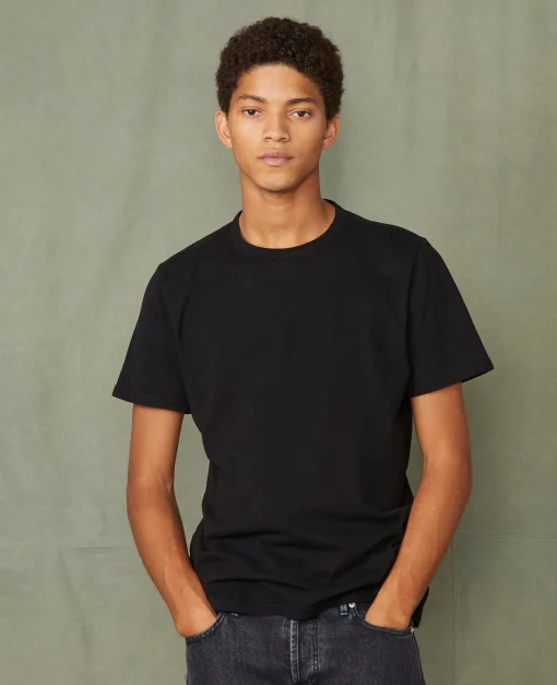 T-shirt col rond coton recyclé et organique