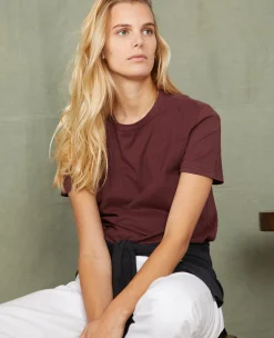 T-shirt col rond coton recyclé et organique