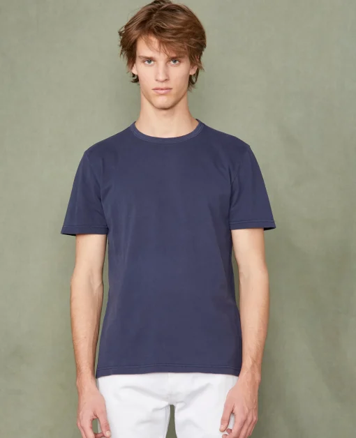 T-shirt col rond coton recyclé et organique