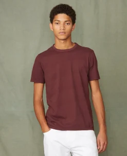 T-shirt col rond coton recyclé et organique