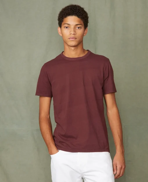 T-shirt col rond coton recyclé et organique