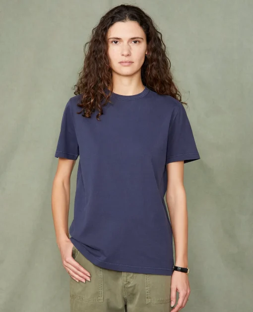 T-shirt col rond coton recyclé et organique