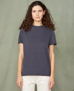 T-shirt col rond coton recyclé et organique